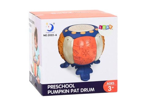 LEAN Toys Dynia Edukacyjna Interaktywna Muzyczna Światła Dźwięki Pomarańczowy