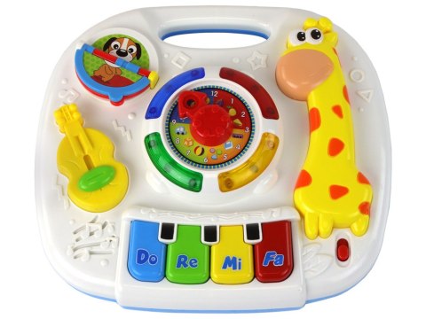 LEAN Toys Edukacyjny Interaktywny Stolik Tablica 2w1 Dla Maluchów Żyrafa