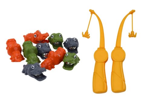 LEAN Toys Gra Łowienie Krokodyli Magnetyczna Krokodyl Brązowy