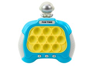 LEAN Toys Gra Pop-It Wac A Mole Kosmonauta Światła Dźwięki Niebieski
