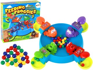 LEAN Toys Gra Zręcznościowa Głodne Żabki Nakarm Żabkę Kulki