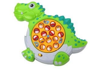 LEAN Toys Gra Zręcznościowa Łowienie Rybek Plansza Dinozaur Zielony