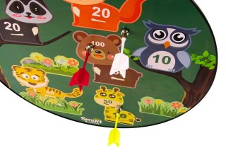 LEAN Toys Gra Zręcznościowa w Rzutki Magnetyczna Zwierzątka Zielona