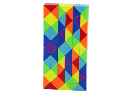 LEAN Toys Klocki Gra Zręcznościowa Układanka Wąż Edukacyjny Kolorowy 72 ele.