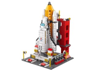LEAN Toys Klocki Konstrukcyjne Rakieta Kosmiczna 6w1 Kosmos Pojazdy 1000 ele.