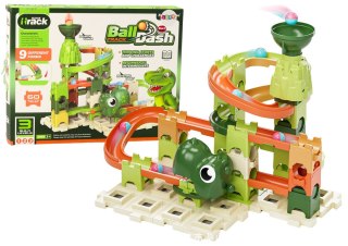 LEAN Toys Klocki Konstrukcyjne Tor Na Kulkę Dinozaur 9 Poziomów 60 El