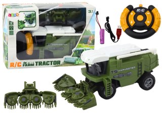 LEAN Toys Kombajn Rolniczy Zbożowy RC Maszyna Rolnicza Zdalnie Sterowana Zielony