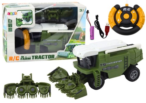 LEAN Toys Kombajn Rolniczy Zbożowy RC Maszyna Rolnicza Zdalnie Sterowana Zielony