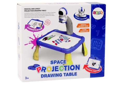 LEAN Toys Kosmiczny Projektor Rzutnik Do Rysowania Tablica Stoliczek Kosmos