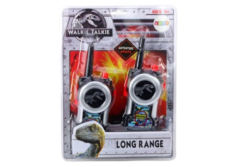 LEAN Toys Krótkofalówki Walkie- Talkie Tropiciel Dinozaurów 30-80m Zasięgu