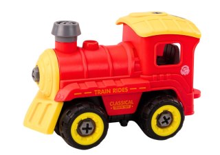 LEAN Toys Lokomotywa Do Skręcania Zdalnie Sterowana RC Czerwona