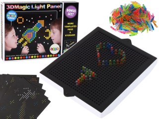 LEAN Toys Magiczna Tablica Układanka 3D 276 Elementów Podświetlana