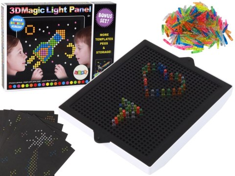 LEAN Toys Magiczna Tablica Układanka 3D 276 Elementów Podświetlana