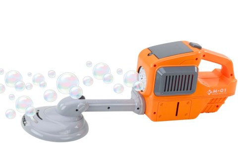 LEAN Toys Maszyna Do Baniek Mydlanych Kosiarka Podkaszarka Dwa Płyny Pomarańczowa
