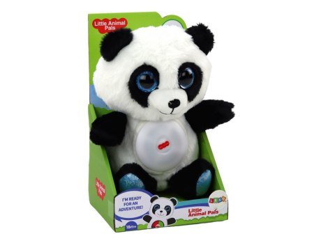 LEAN Toys Miś Panda Usypiacz Lampka Kołysanki Przytulanka Maskotka 30 cm