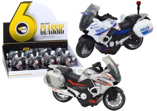 LEAN Toys Motocykl Z Napędem Frykcyjnym Skala 1:10 Policyjny Sportowy