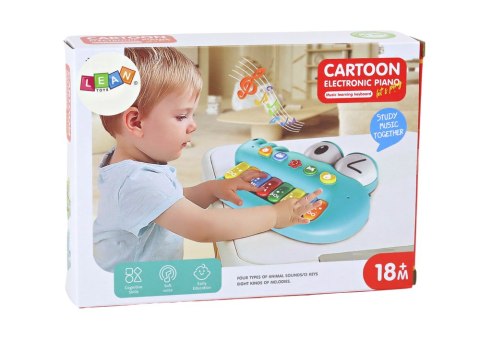 LEAN Toys Organki Pianinko Edukacyjne Muzyczne Krokodyl Zielony Dźwięki Światła
