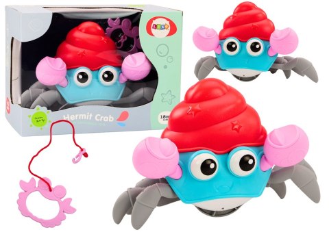 LEAN Toys Pełzający Krab Nakręcany Kolorowy Krabik Chodzący Interaktywny