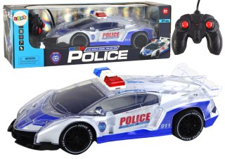 LEAN Toys Policyjne Auto Sportowe Zdalnie Sterowane RC Skala 1:16 Światła