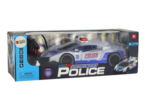 LEAN Toys Policyjne Auto Sportowe Zdalnie Sterowane RC Skala 1:16 Światła