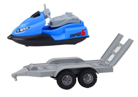 LEAN Toys Quad z Przyczepą do przewozu Łodzi oraz Skuterem Wodnym