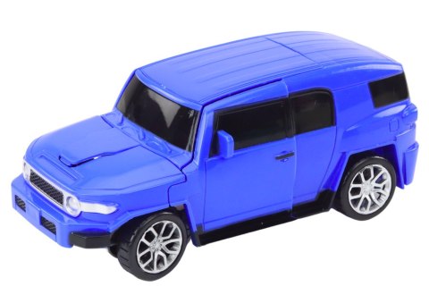 LEAN Toys Robot Auto 2w1 Transformacja Akcesoria Broń Niebieski