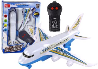 LEAN Toys Samolot Pasażerski Zdalnie Sterowany R/C Światła Biały DIY