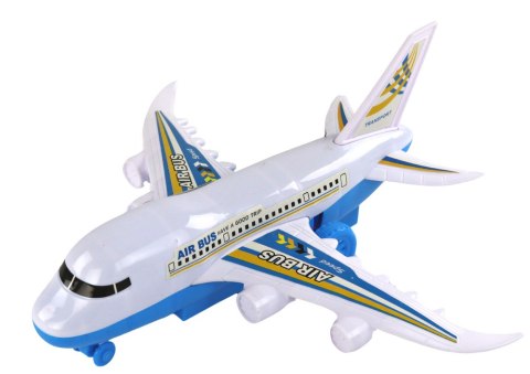LEAN Toys Samolot Pasażerski Zdalnie Sterowany R/C Światła Biały DIY