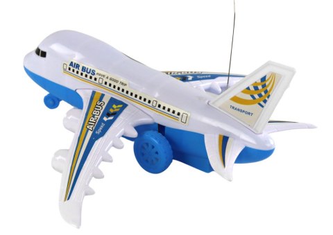LEAN Toys Samolot Pasażerski Zdalnie Sterowany R/C Światła Biały DIY
