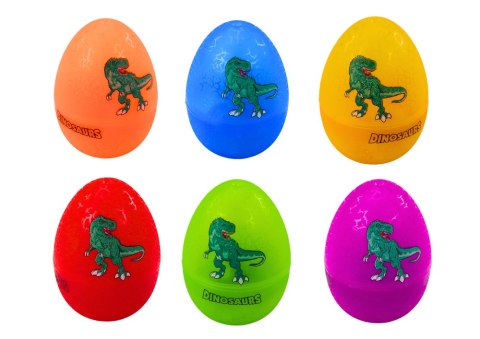 LEAN Toys Sorter Jaja Dinozaurów Szczypce Kolorowe 6 Sztuk