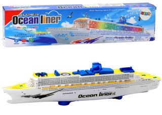 LEAN Toys Statek Pasażerski Wycieczkowy Jeżdżący Światła Dźwięki