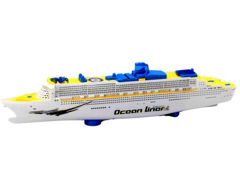 LEAN Toys Statek Pasażerski Wycieczkowy Jeżdżący Światła Dźwięki