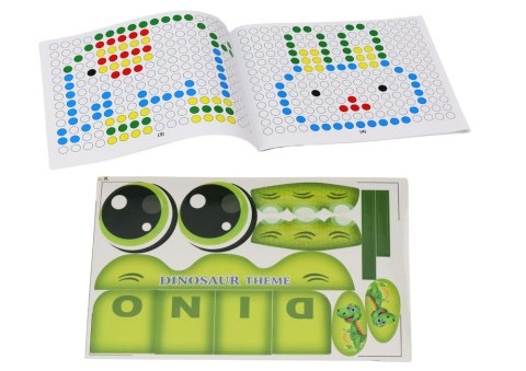 LEAN Toys Stolik Tablica Magnetyczna Edukacyjna Dinozaur Pad Układanka Zielona