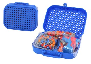 LEAN Toys Walizka Zestaw DIY Układanka Klocki Kosmos Wkrętarka 228 ele.