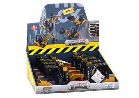 LEAN Toys Wózek Widłowy Z Hakiem Regulowany Napęd Frykcyjny Żółty