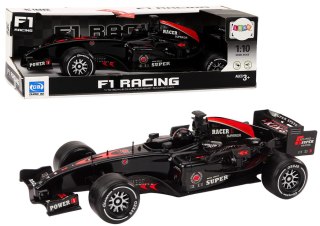 LEAN Toys Wyścigówka Samochód Sportowy F1 Z Napędem 1:10 Czarna Dźwięki