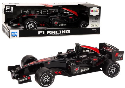LEAN Toys Wyścigówka Samochód Sportowy F1 Z Napędem 1:10 Czarna Dźwięki
