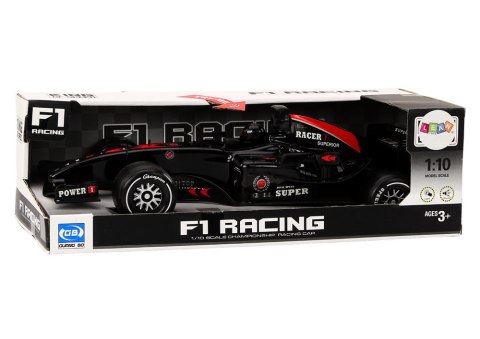LEAN Toys Wyścigówka Samochód Sportowy F1 Z Napędem 1:10 Czarna Dźwięki