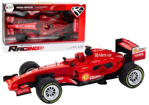 LEAN Toys Wyścigówka Samochód Sportowy Z Napędem 1:12 Czerwony Dźwięki