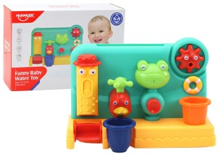 LEAN Toys Zabawka Do Kąpieli Dla Dzieci Fontanna Młynek Żabka Kran