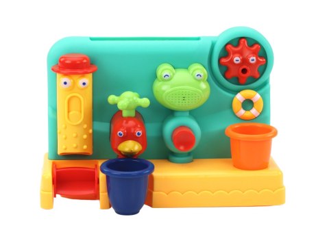 LEAN Toys Zabawka Do Kąpieli Dla Dzieci Fontanna Młynek Żabka Kran
