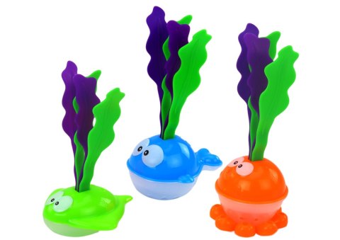 LEAN Toys Zabawki Do Kąpieli Sitko Kosz 2w1 Rekin Rybki z Glonami