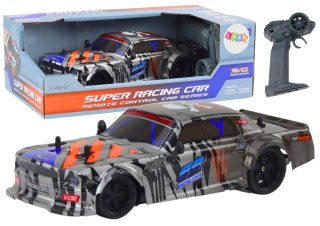 LEAN Toys Zdalnie Sterowane Sportowe Auto RC 1:18 Szare