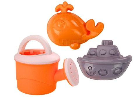 LEAN Toys Zestaw Do Piasku Duży Młynek Łopatka Grabki Konewka Foremki