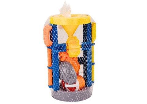 LEAN Toys Zestaw Do Piasku Duży Młynek Łopatka Grabki Konewka Foremki