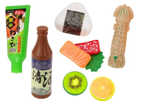 LEAN Toys Zestaw Do Sushi Akcesoria Krewetki Dla Dzieci Zabawkowy 22 ele.