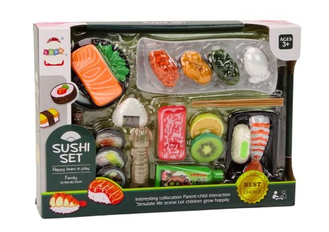 LEAN Toys Zestaw Do Sushi Akcesoria Krewetki Dla Dzieci Zabawkowy 22 ele.