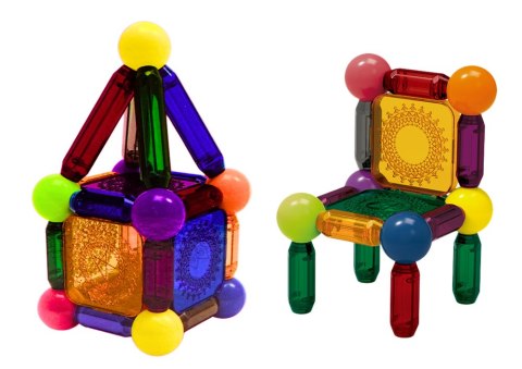 LEAN Toys Zestaw Klocków Magnetycznych Z Podświetleniem 32 Elementy