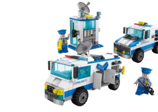 LEAN Toys Zestaw Klocków Policja Wóz Policyjny Budynek 271 El