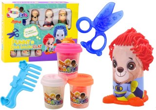 LEAN Toys Zestaw Kreatywny Ciastolina Ludziki Salon Fryzjerski Akcesoria